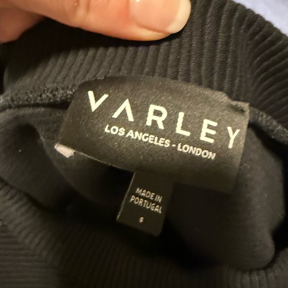 Varley Black Cut-Out Shoulder Sweater - Picture 3 of 6